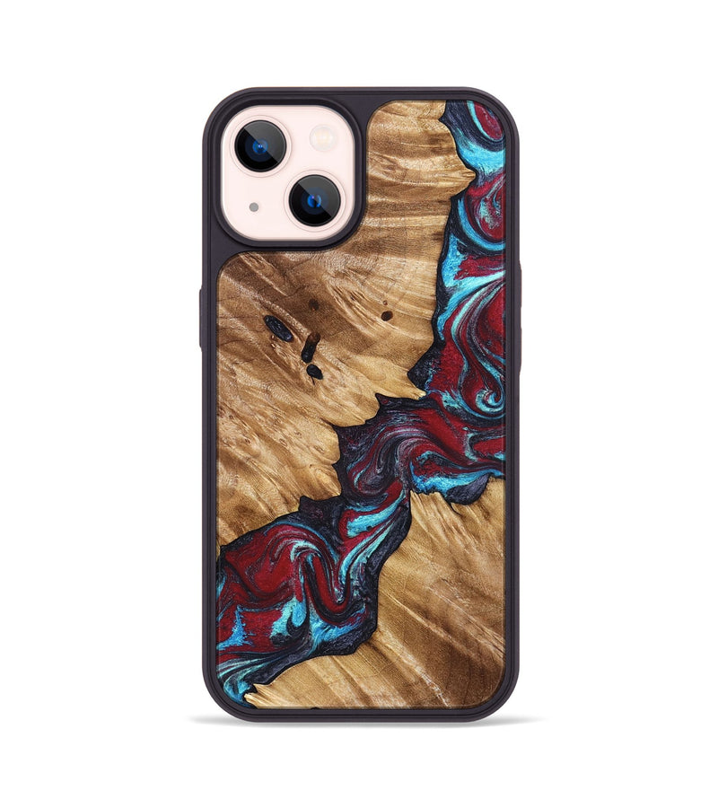 iPhone 14 Wood Phone Case - Alannah (Red, 827148)