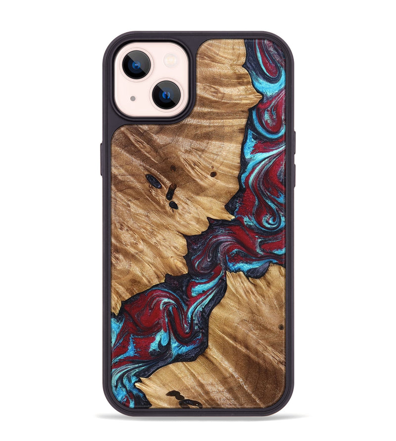 iPhone 14 Plus Wood Phone Case - Alannah (Red, 827148)
