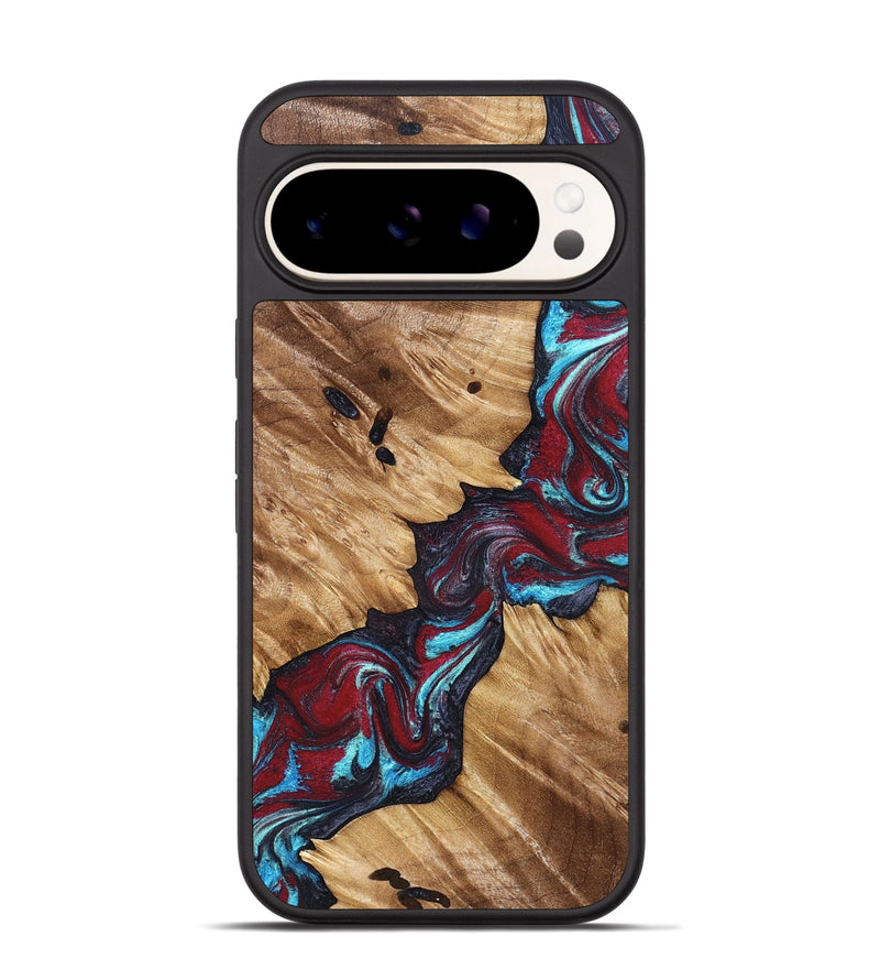Pixel 9 Pro Wood Phone Case - Alannah (Red, 827148)