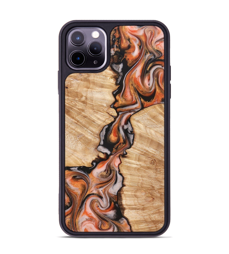iPhone 11 Pro Max Wood Phone Case - Artis (Red, 827149)