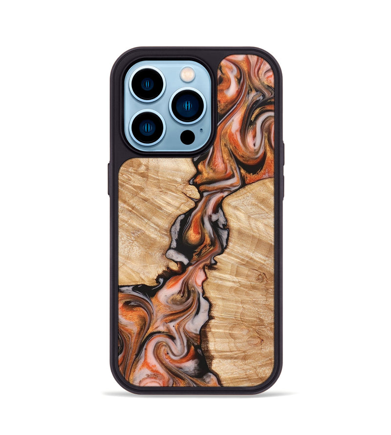iPhone 14 Pro Wood Phone Case - Artis (Red, 827149)