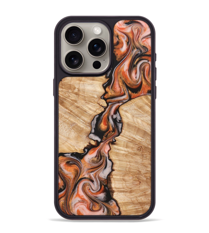 iPhone 15 Pro Max Wood Phone Case - Artis (Red, 827149)