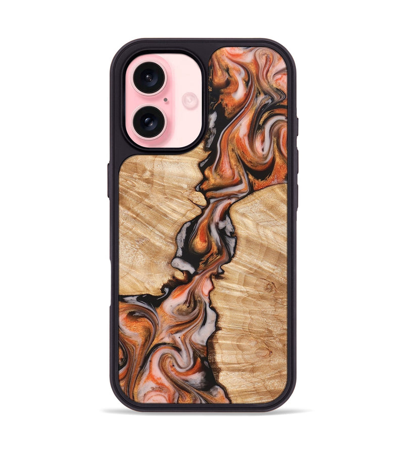iPhone 16 Wood Phone Case - Artis (Red, 827149)