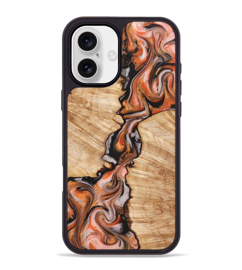 iPhone 16 Plus Wood Phone Case - Artis (Red, 827149)