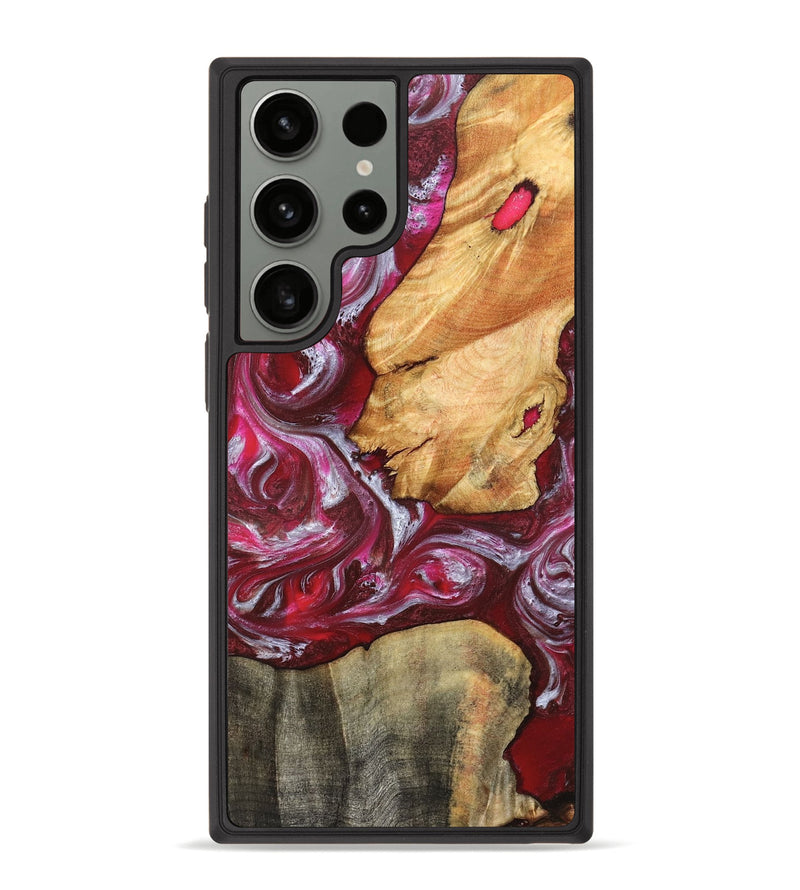 Galaxy S23 Ultra Wood Phone Case - Diann (Red, 827150)
