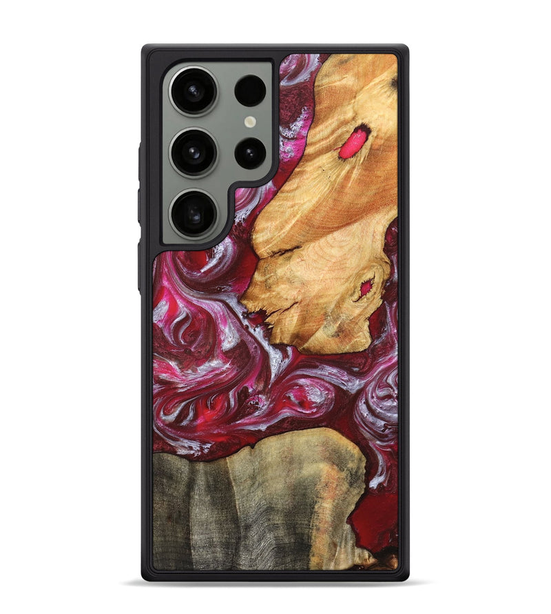Galaxy S24 Ultra Wood Phone Case - Diann (Red, 827150)