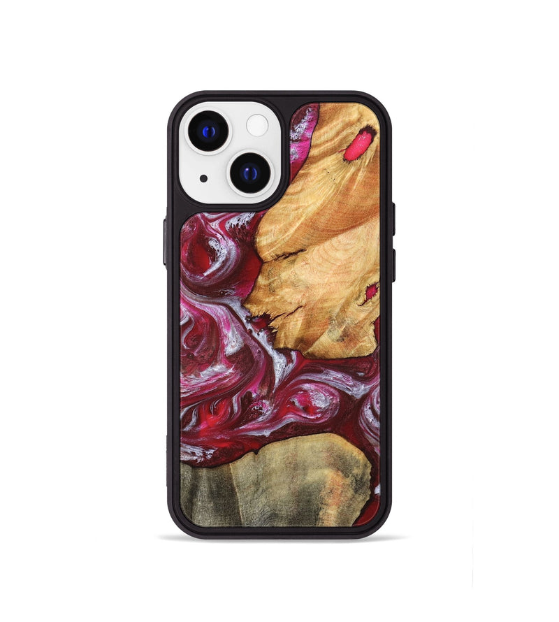 iPhone 13 mini Wood Phone Case - Diann (Red, 827150)