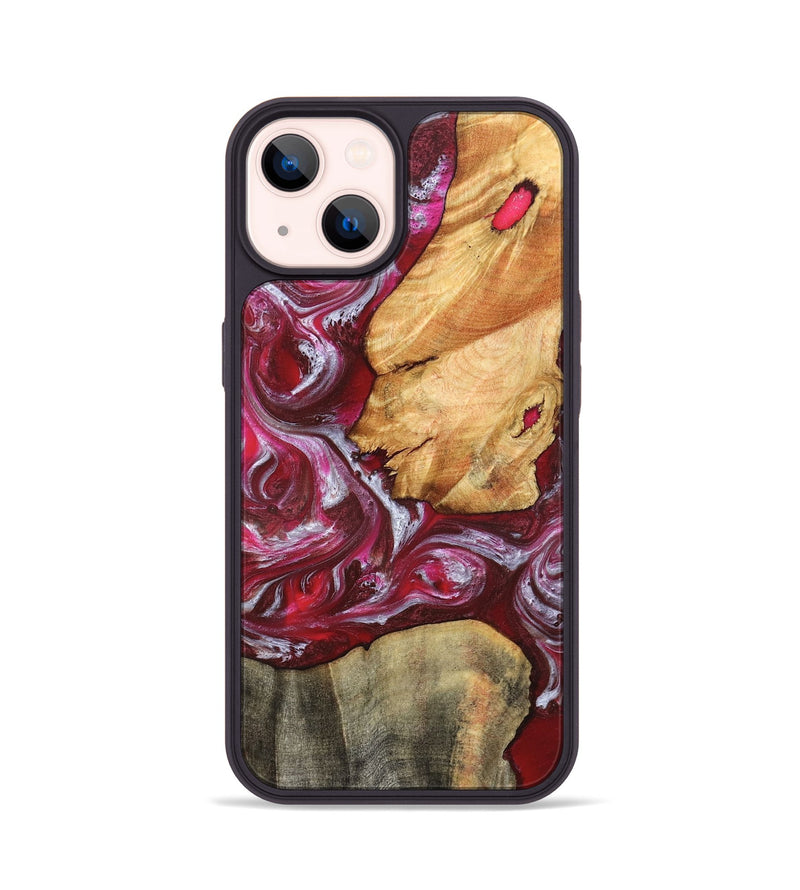 iPhone 14 Wood Phone Case - Diann (Red, 827150)