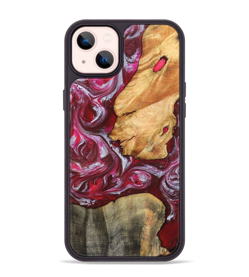 iPhone 14 Plus Wood Phone Case - Diann (Red, 827150)