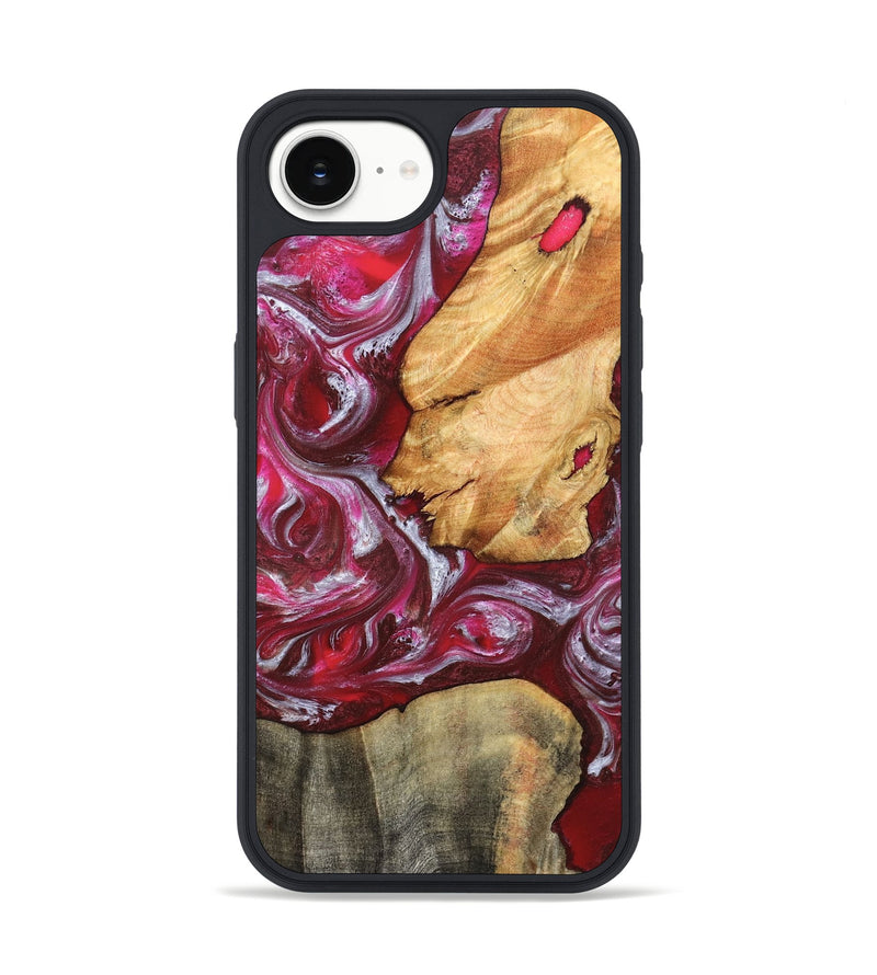 iPhone 16e Wood Phone Case - Diann (Red, 827150)