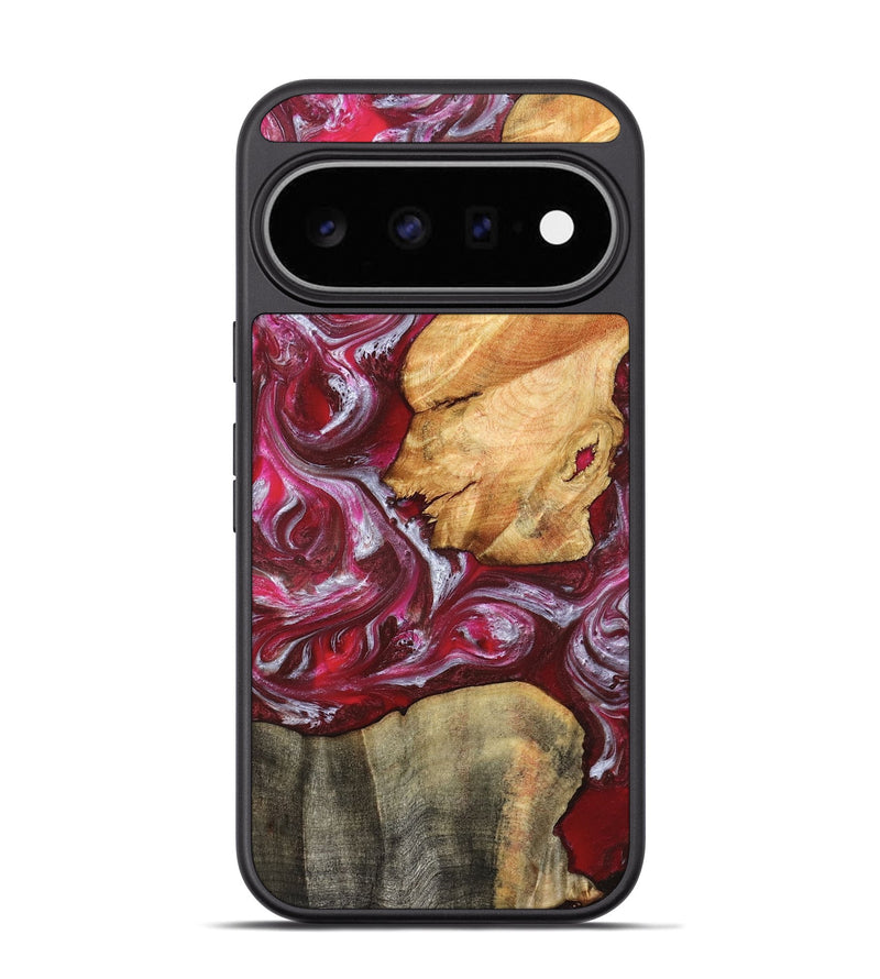 Pixel 11 Pro Wood Phone Case - Diann (Red, 827150)