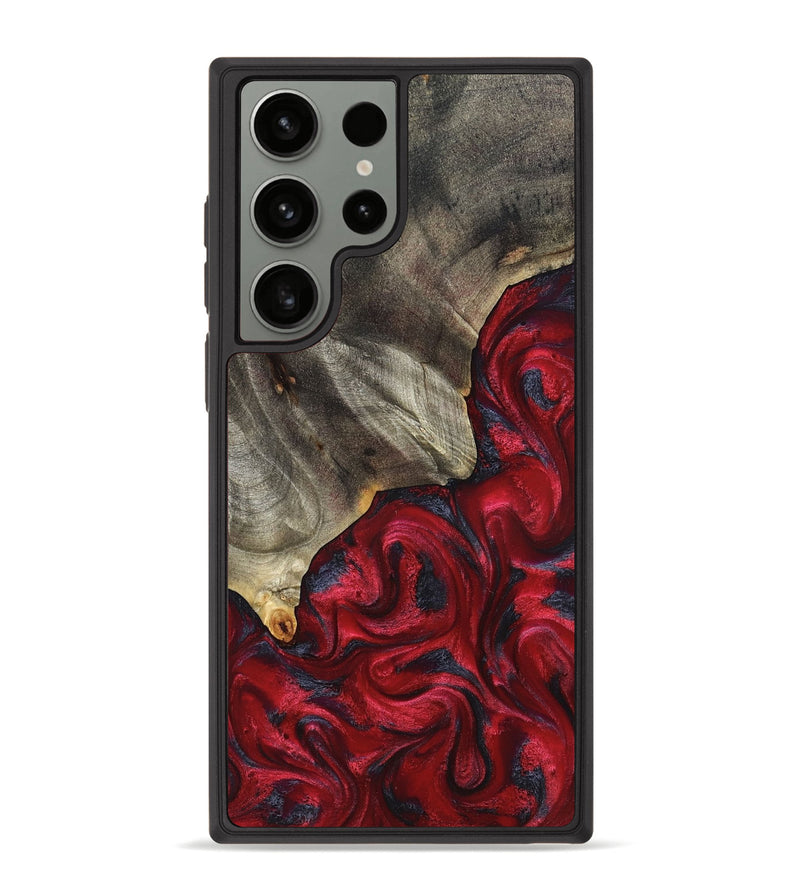 Galaxy S23 Ultra Wood Phone Case - Jeramie (Red, 827151)