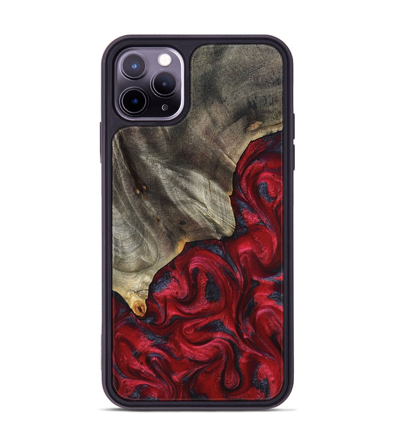 iPhone 11 Pro Max Wood Phone Case - Jeramie (Red, 827151)