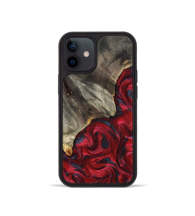 iPhone 12 mini Wood Phone Case - Jeramie (Red, 827151)