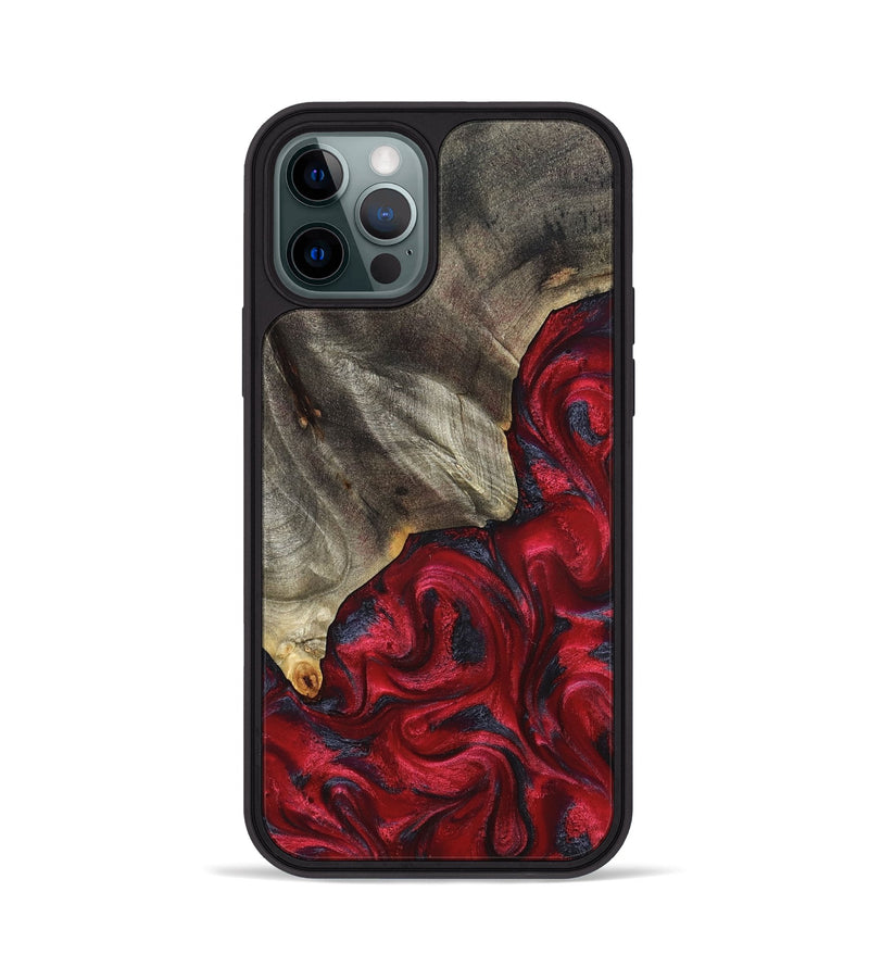 iPhone 12 Pro Wood Phone Case - Jeramie (Red, 827151)