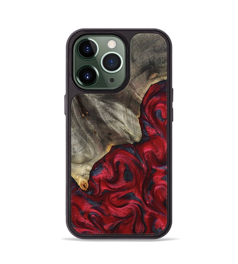 iPhone 13 Pro Wood Phone Case - Jeramie (Red, 827151)