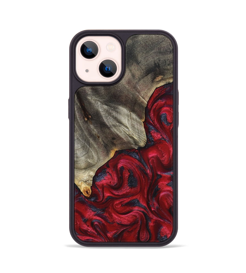 iPhone 14 Wood Phone Case - Jeramie (Red, 827151)