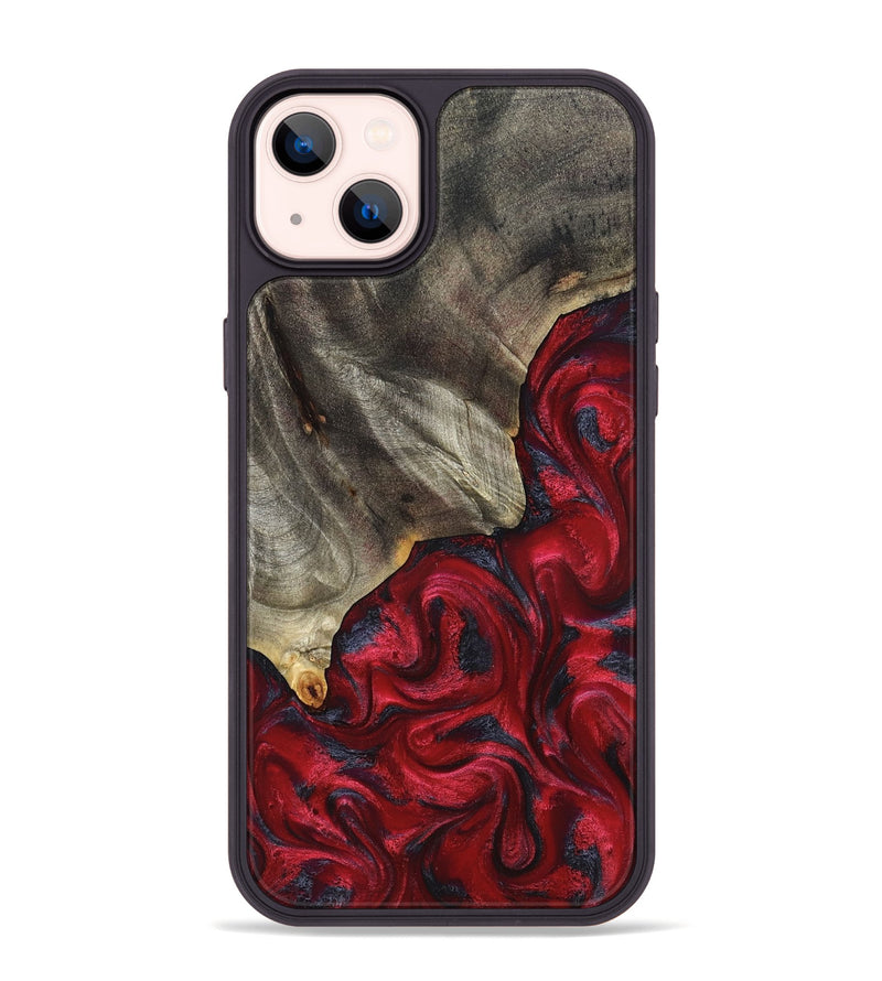 iPhone 14 Plus Wood Phone Case - Jeramie (Red, 827151)