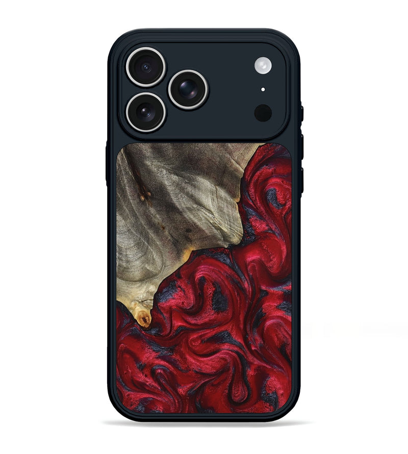 iPhone 17 Pro Max Wood Phone Case - Jeramie (Red, 827151)