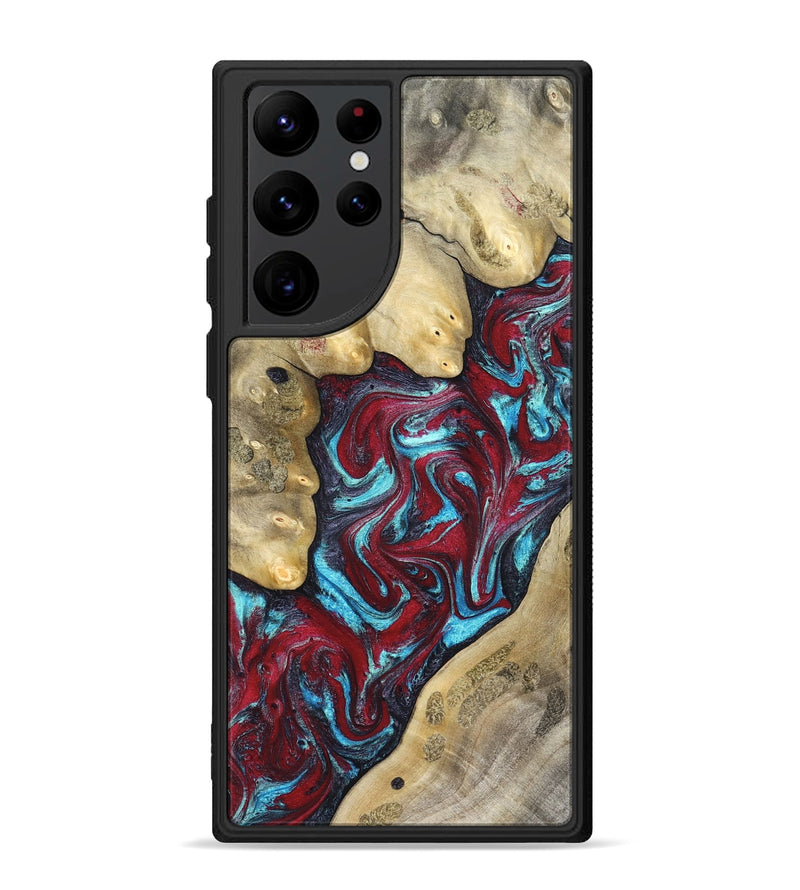 Galaxy S22 Ultra Wood Phone Case - Haven (Red, 827152)