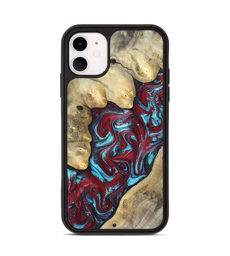 iPhone 11 Wood Phone Case - Haven (Red, 827152)