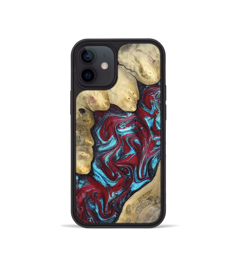 iPhone 12 mini Wood Phone Case - Haven (Red, 827152)