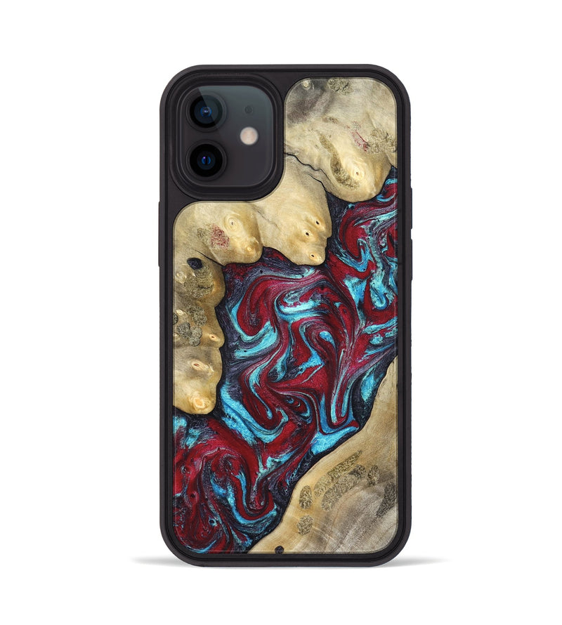 iPhone 12 Wood Phone Case - Haven (Red, 827152)