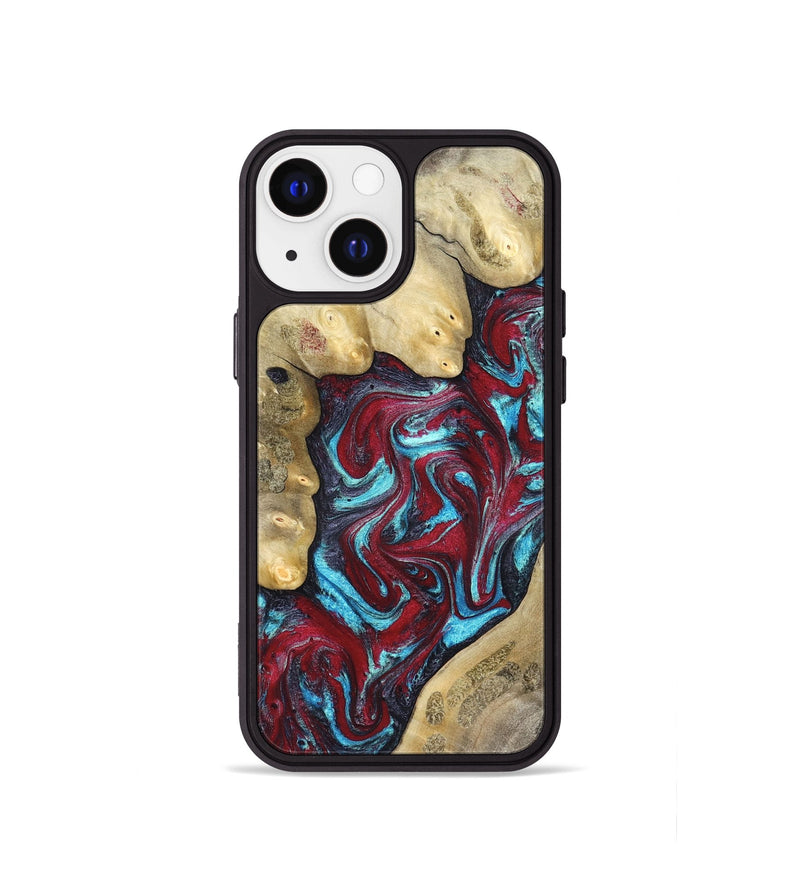 iPhone 13 mini Wood Phone Case - Haven (Red, 827152)