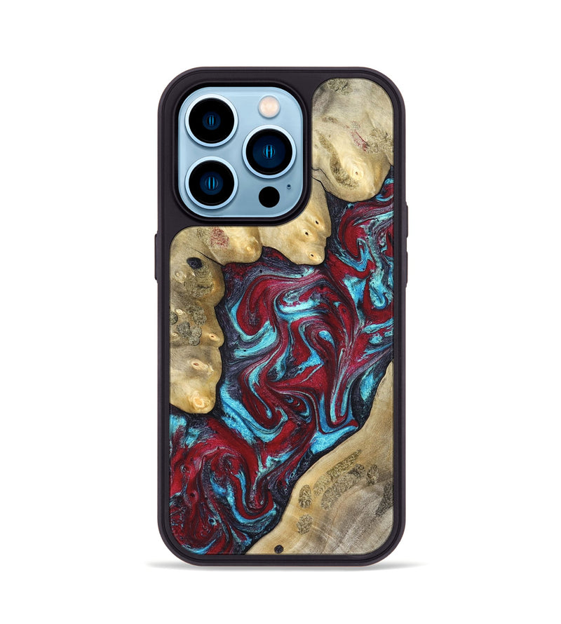 iPhone 14 Pro Wood Phone Case - Haven (Red, 827152)