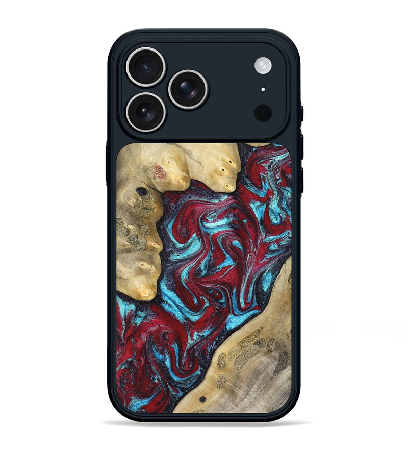 iPhone 17 Pro Max Wood Phone Case - Haven (Red, 827152)