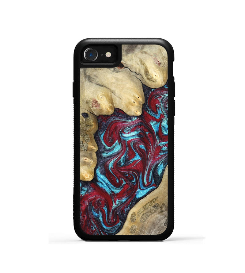 iPhone SE Wood Phone Case - Haven (Red, 827152)