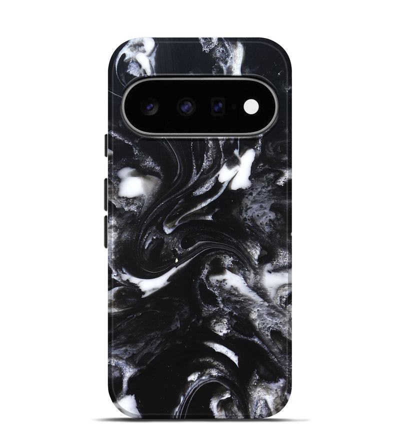 Pixel 11 Pro ResinArt Live Edge Phone Case - Lorri (Black & White, 827154)