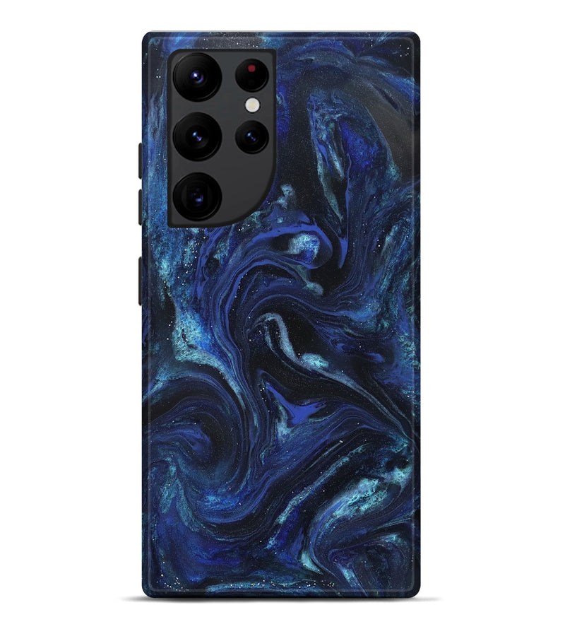 Galaxy S22 Ultra ResinArt Live Edge Phone Case - Daisha (Blue, 827155)