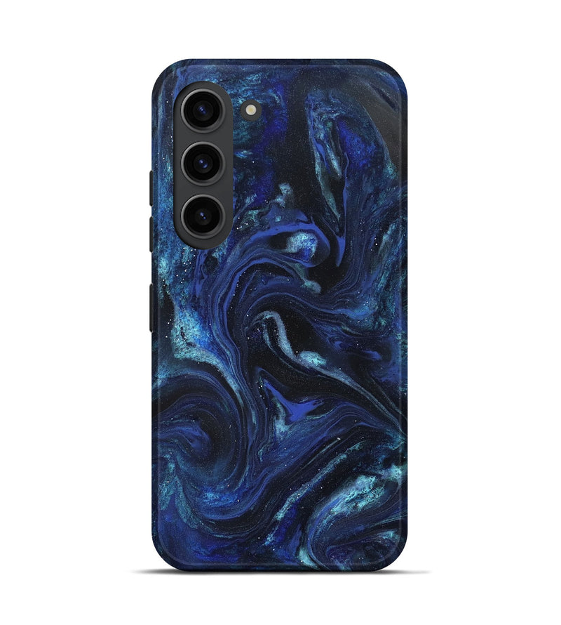 Galaxy S23 ResinArt Live Edge Phone Case - Daisha (Blue, 827155)