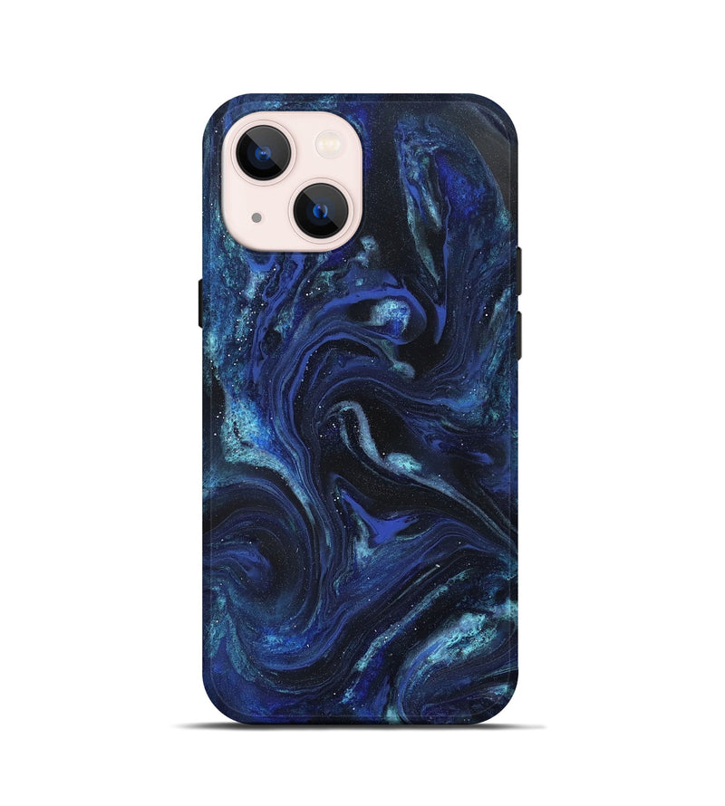 iPhone 13 mini ResinArt Live Edge Phone Case - Daisha (Blue, 827155)