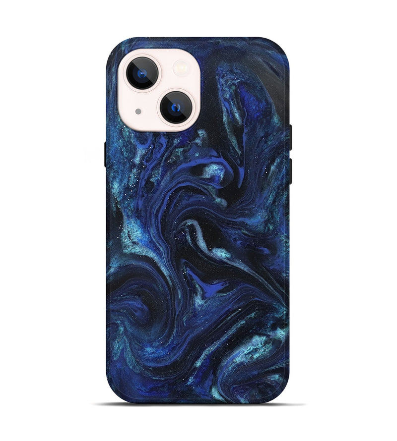 iPhone 14 ResinArt Live Edge Phone Case - Daisha (Blue, 827155)