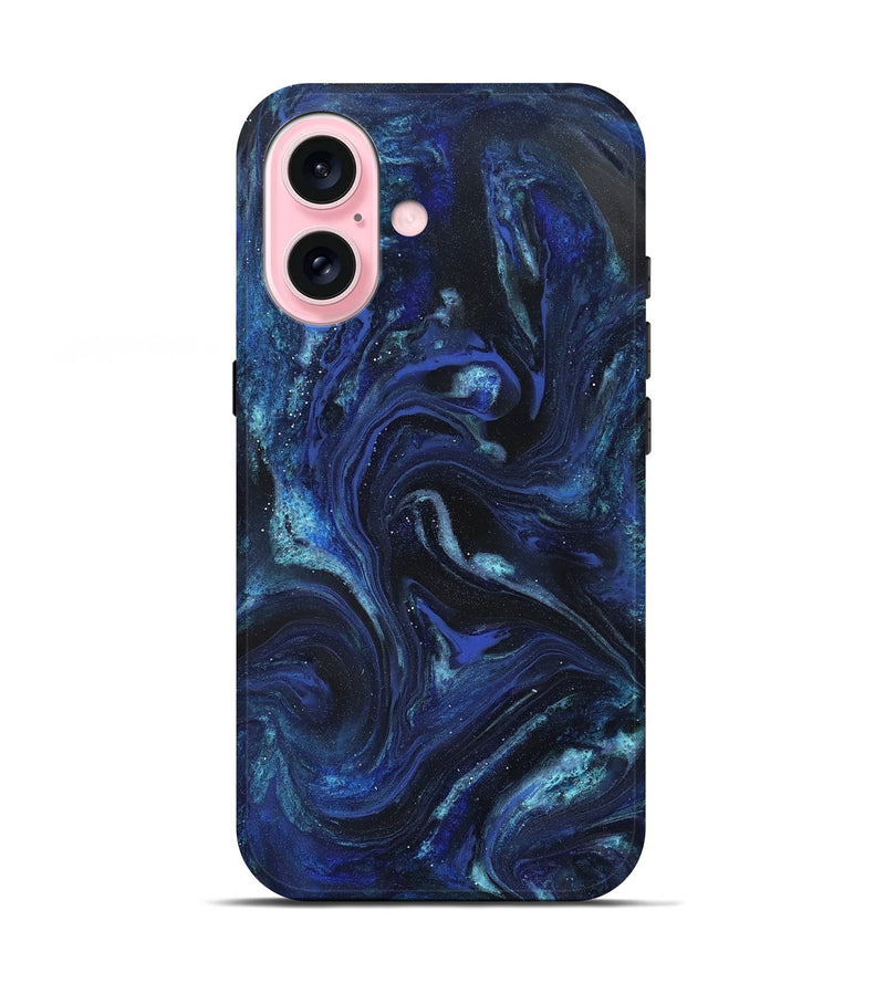 iPhone 17 ResinArt Live Edge Phone Case - Daisha (Blue, 827155)