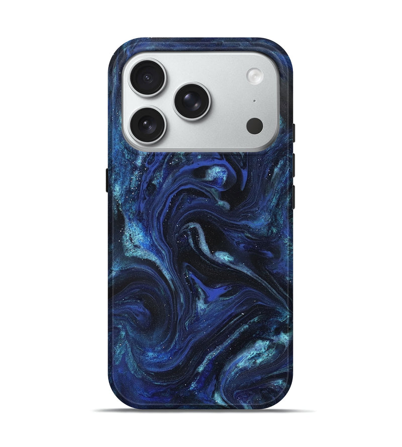 iPhone 18 Pro ResinArt Live Edge Phone Case - Daisha (Blue, 827155)