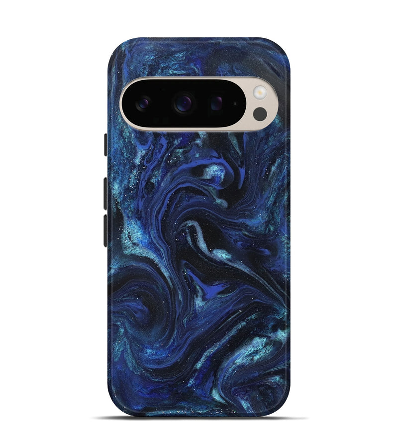 Pixel 10 ResinArt Live Edge Phone Case - Daisha (Blue, 827155)