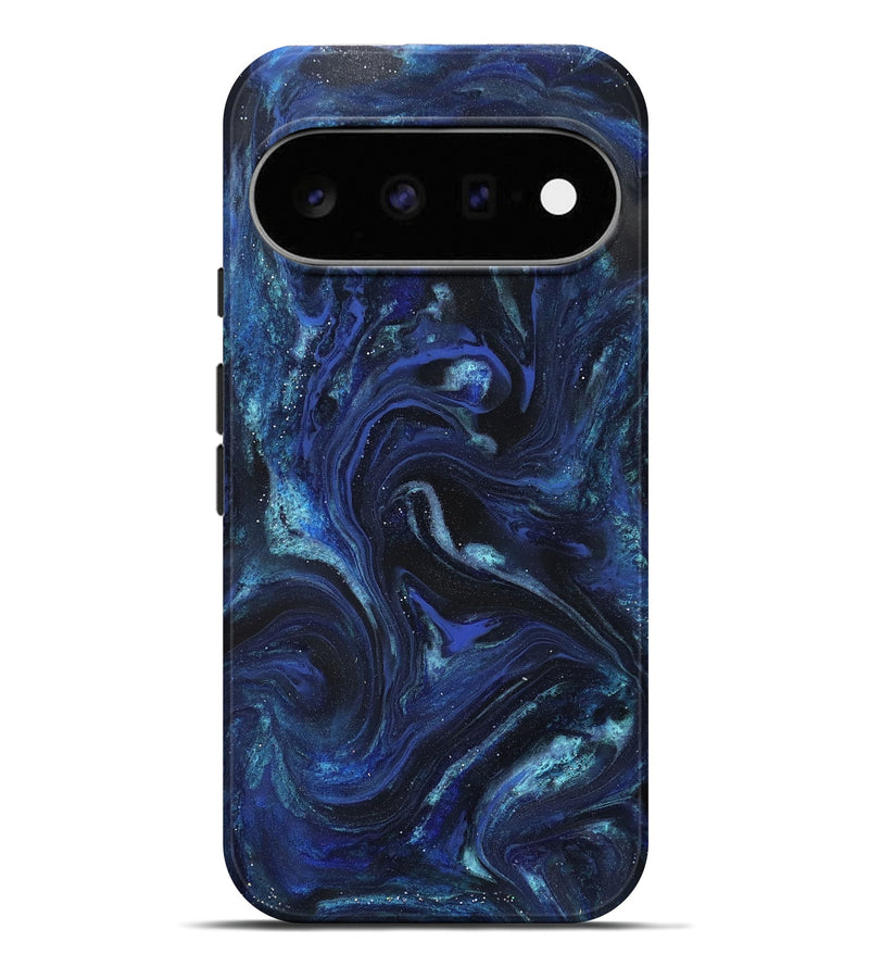 Pixel 11 Pro XL ResinArt Live Edge Phone Case - Daisha (Blue, 827155)