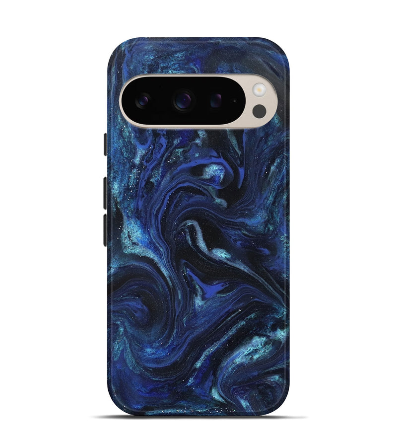 Pixel 9 Pro ResinArt Live Edge Phone Case - Daisha (Blue, 827155)