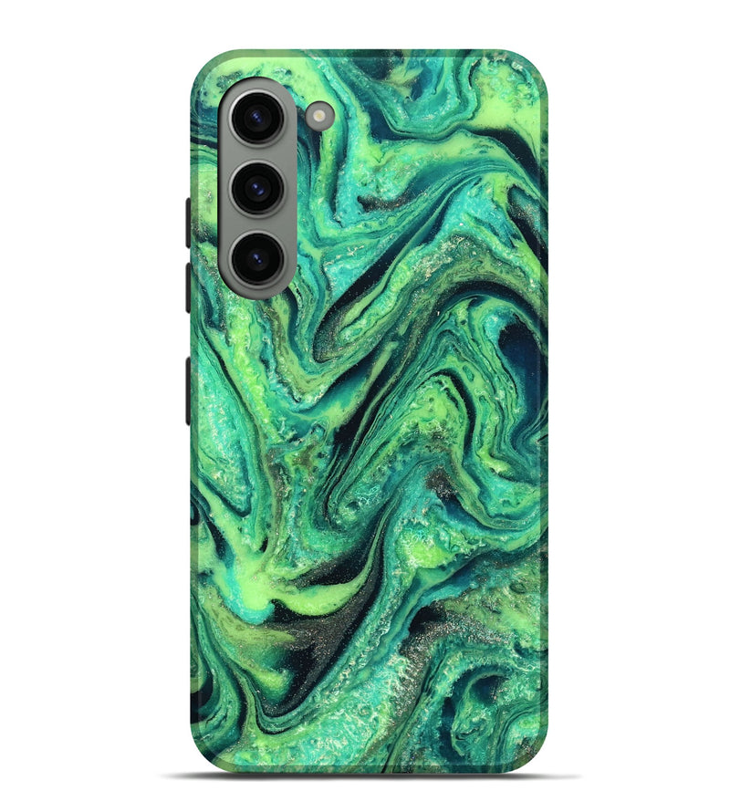 Galaxy S23 Plus ResinArt Live Edge Phone Case - Nanette (Green, 827156)