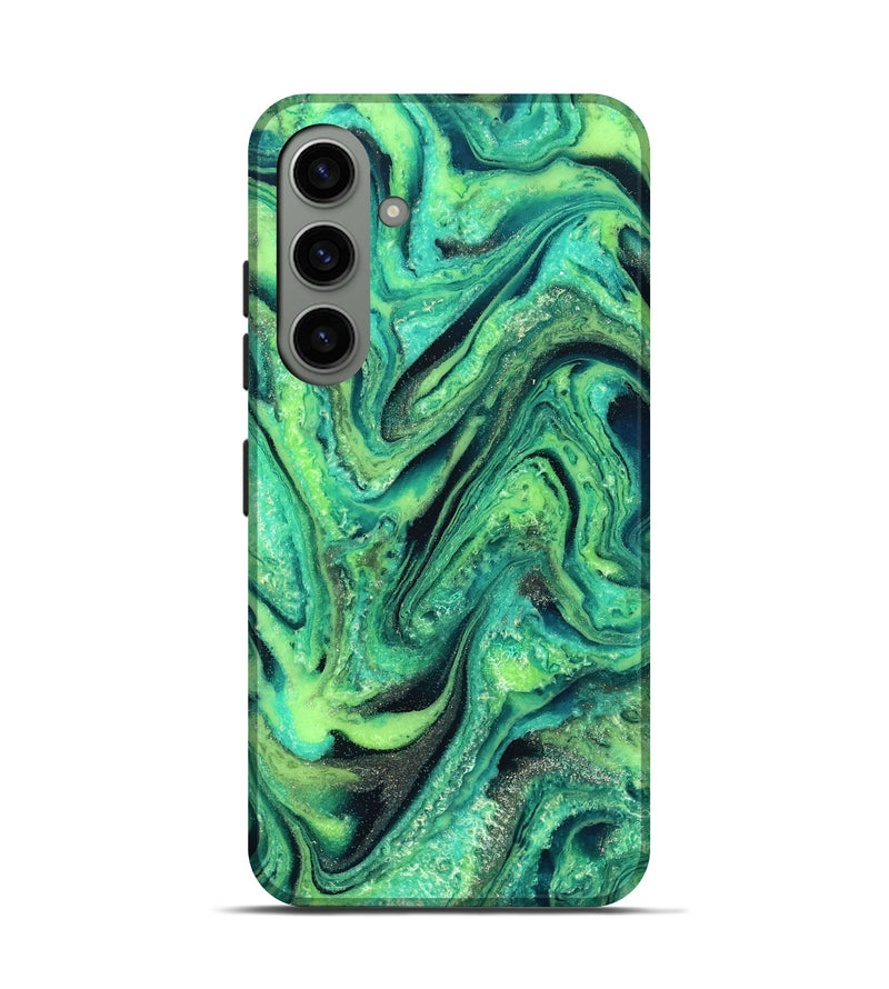 Galaxy S24 ResinArt Live Edge Phone Case - Nanette (Green, 827156)