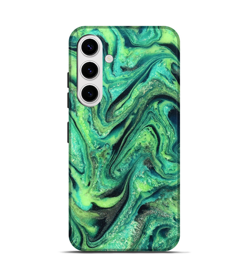Galaxy S25 ResinArt Live Edge Phone Case - Nanette (Green, 827156)
