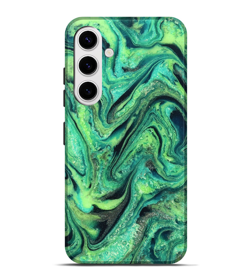 Galaxy S25 Plus ResinArt Live Edge Phone Case - Nanette (Green, 827156)