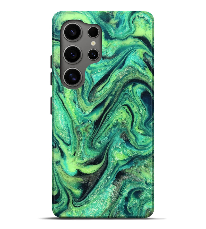 Galaxy S25 Ultra ResinArt Live Edge Phone Case - Nanette (Green, 827156)