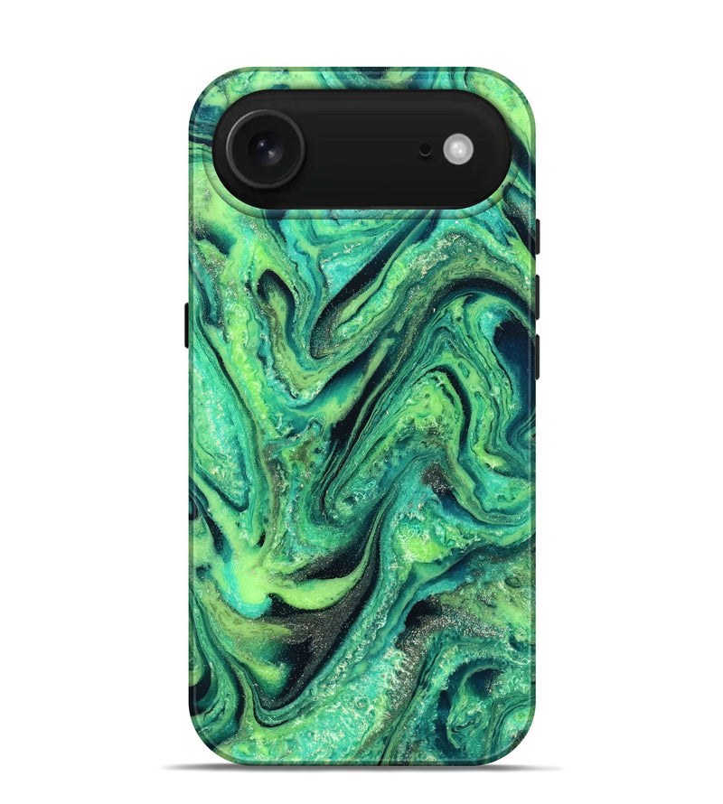 iPhone 17 Air ResinArt Live Edge Phone Case - Nanette (Green, 827156)