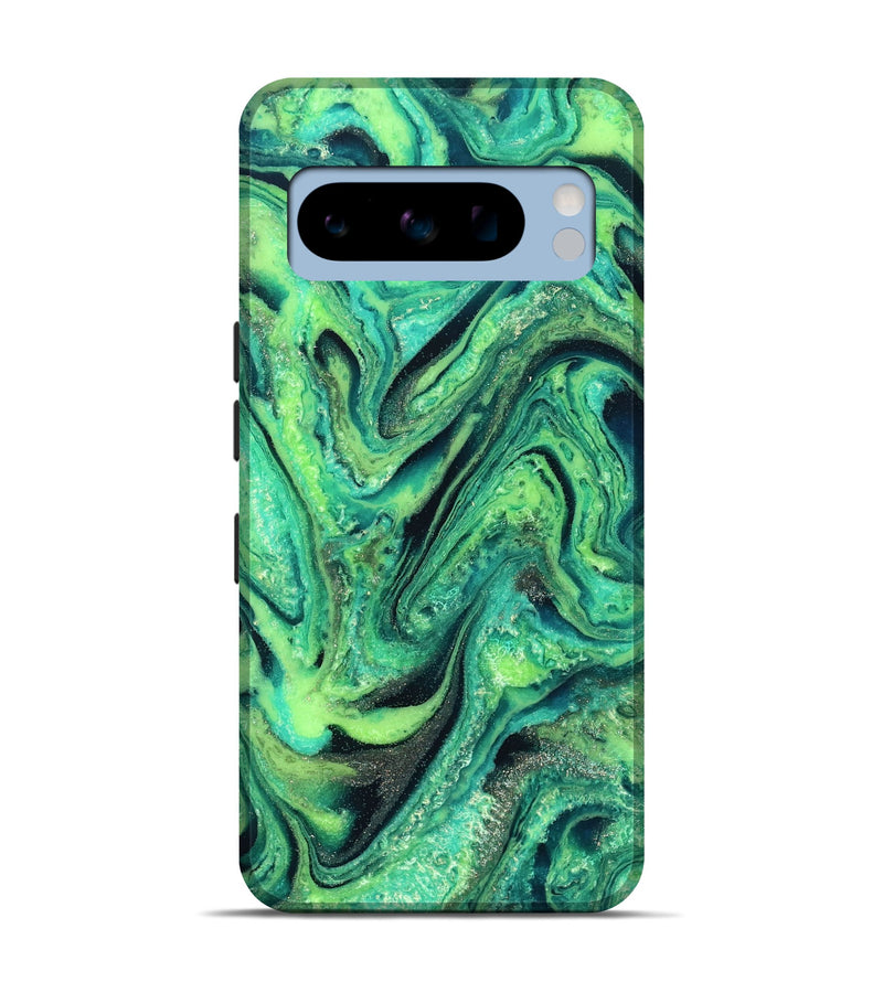 Pixel 8 Pro ResinArt Live Edge Phone Case - Nanette (Green, 827156)