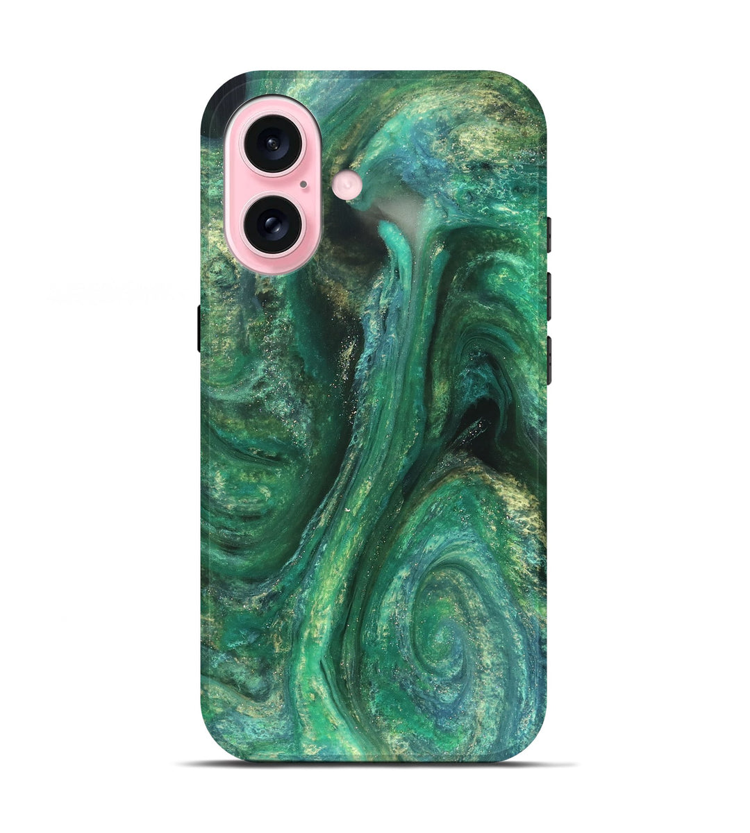 iPhone 17 ResinArt Live Edge Phone Case - Irene (Green, 827157)