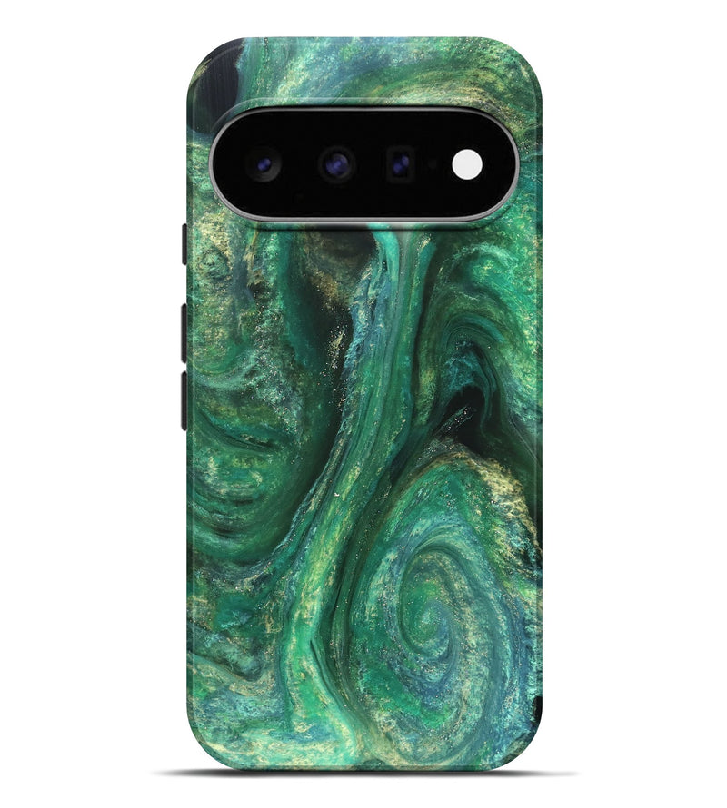 Pixel 11 Pro XL ResinArt Live Edge Phone Case - Irene (Green, 827157)